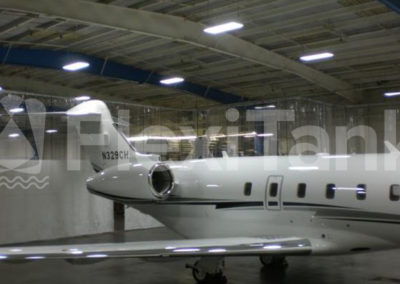 Warehouse curtain for aircraft hangar