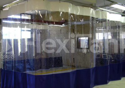 Warehouse curtain clear