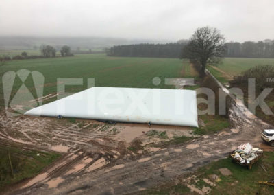 250,000 litre collapsible water frac pillow tanks