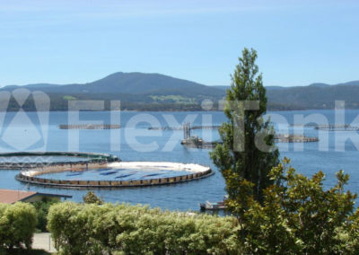 Aquaculture pen liners in harbour