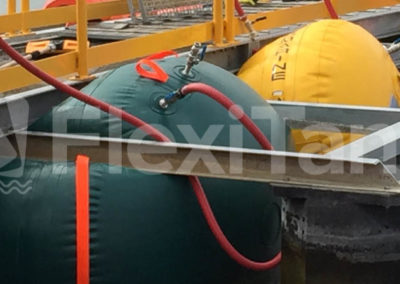 Flexitank 7 tonne bags under load