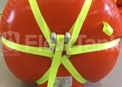 2.5 tonne lift bags end view