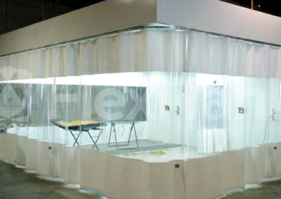 Warehouse curtain showroom