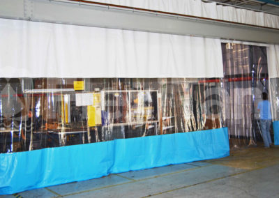 Warehouse curtain strip door