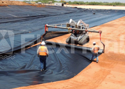 Dam liners can be welded on site using the latest welding technologies