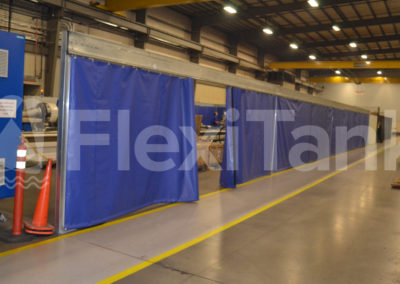 Warehouse curtains for floor privacy