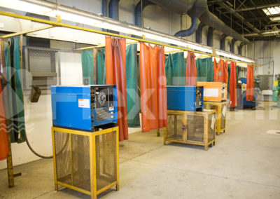 Warehouse curtains for welding