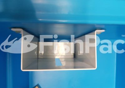 Top view Close up FishPac sensor within StackPac bin